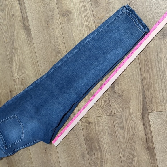 FRYE women's medium wash blue denim mid-rise skinny jeans SZ 12 - Picture 7 of 9